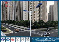 Versengen Sie/Doppelt-Arm-StraßenlaternePolen für Landstraßen-Beleuchtung, heller Pole im Freien
