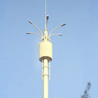 Teleskopische Telekommunikations-Türme HDG, Monopole Zellturm mit Lichtern