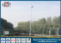 Kundenspezifische Farbe langlebiges Gut galvanisierter heller Pole Q235 für hohes Mast-Straßenlaterne