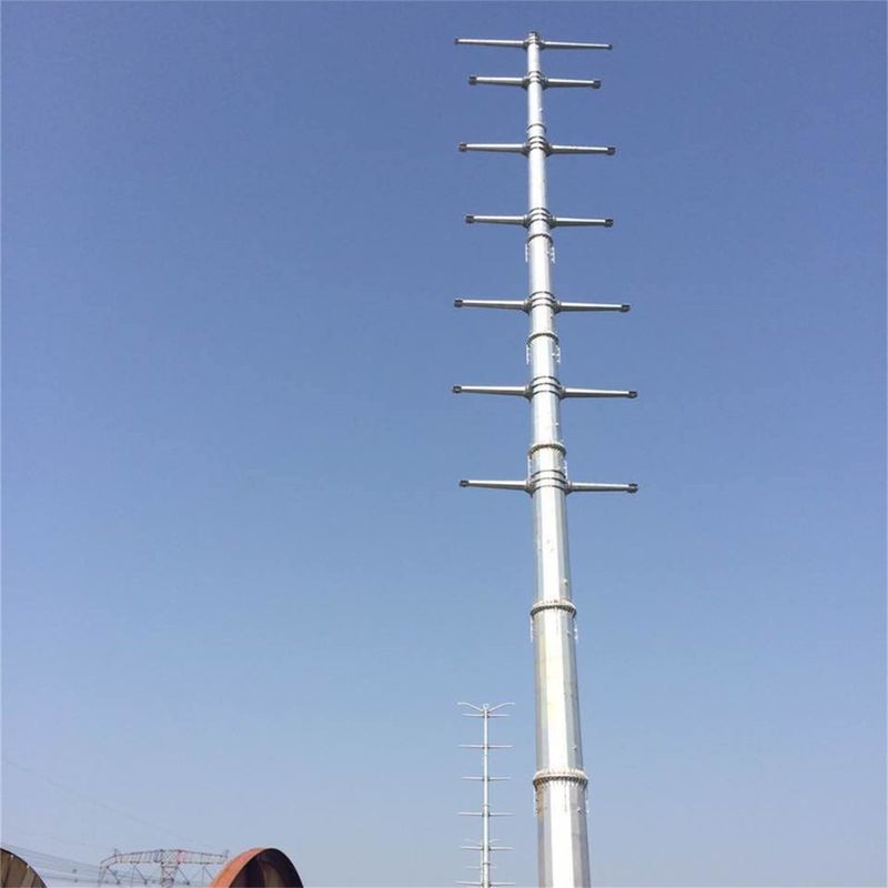 35FT galvanisierte elektrische Leistung Pole für Verteilung Linie heißer Rollenstahl